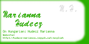 marianna hudecz business card
